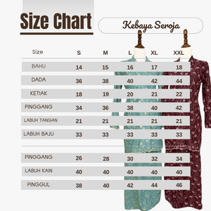 Kebaya Seroja -Dark Brown