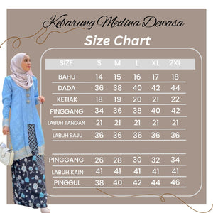 KEBARUNG MEDINA DEWASA - MINT GREEN