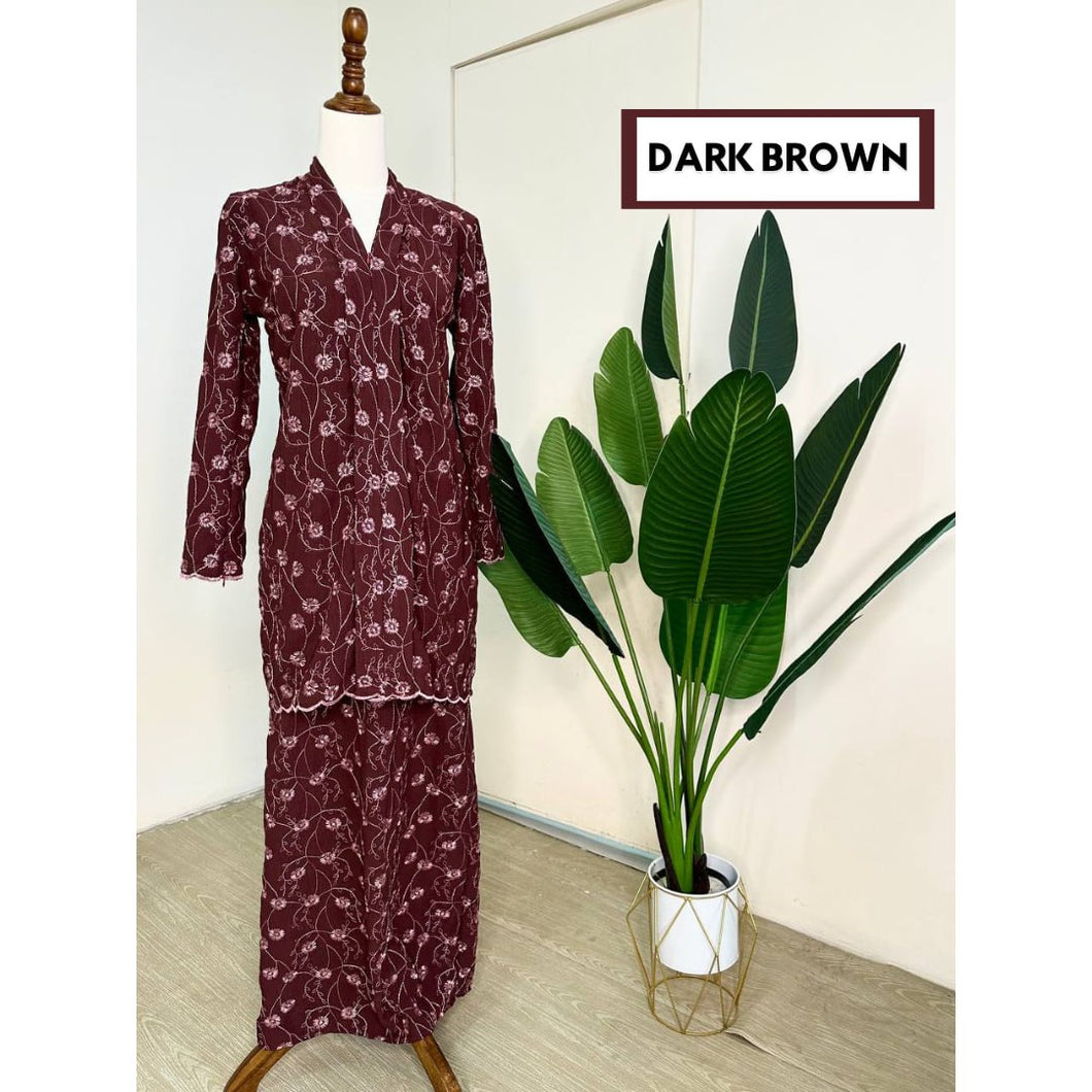 Kebaya Seroja -Dark Brown