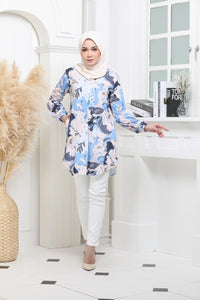 Lyra Blouse - PEACH BLUE