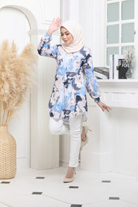 Lyra Blouse - PEACH BLUE