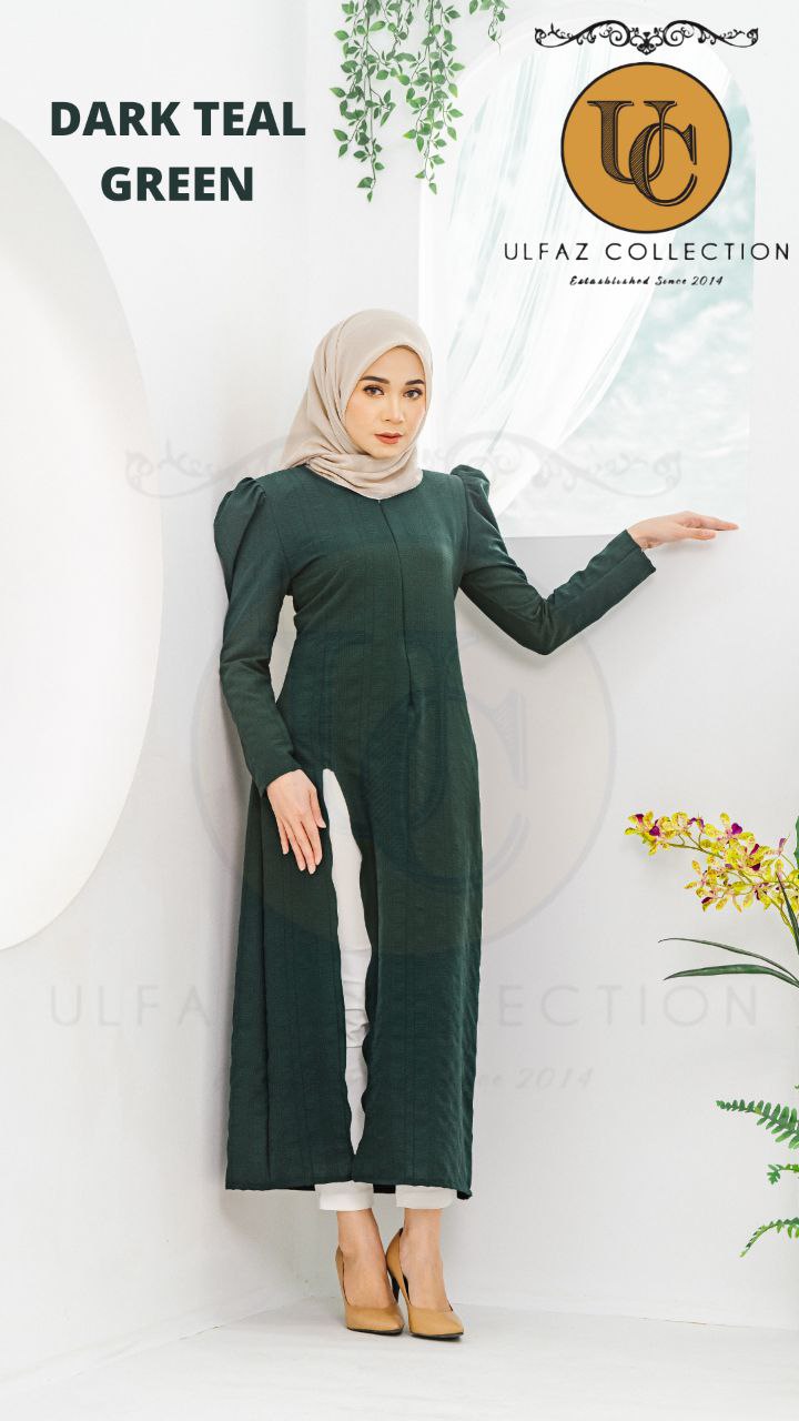 BELLA BLOUSE - DARK TEAL GREEN